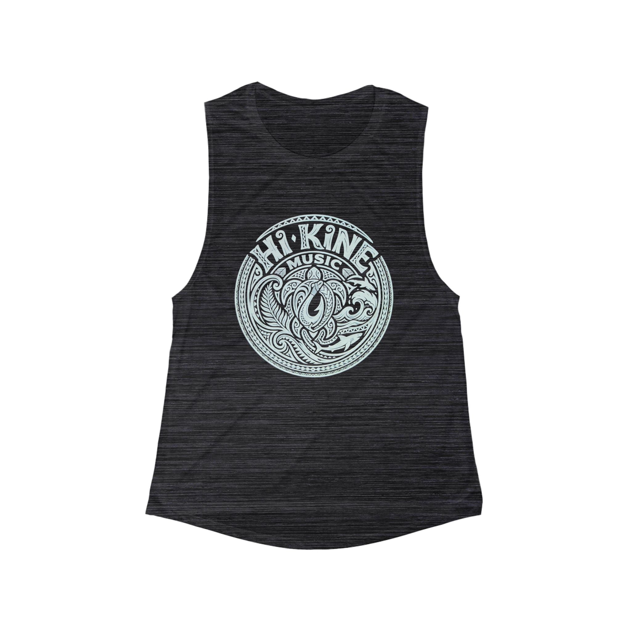 Hip King Music Graphic Muscle Tank — Women's Flowly Scoop Band Tank Top