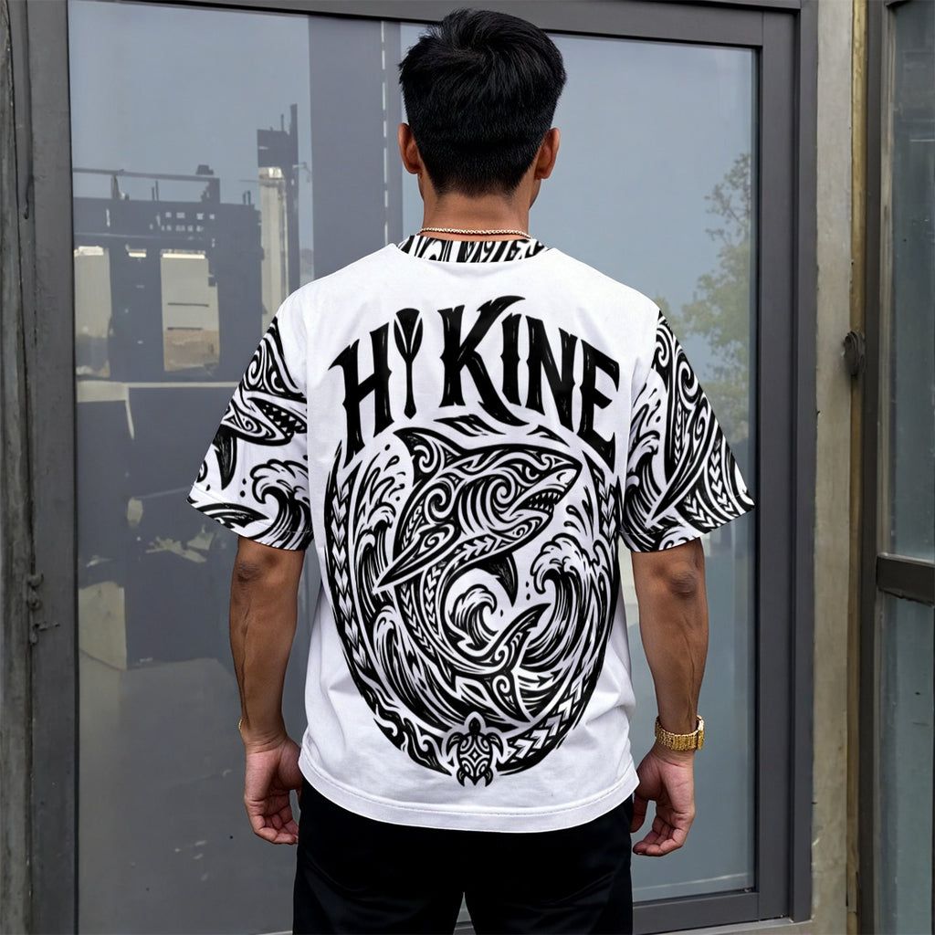 All-Over Print Unisex Drop-shoulder T-shirt|180GSM
