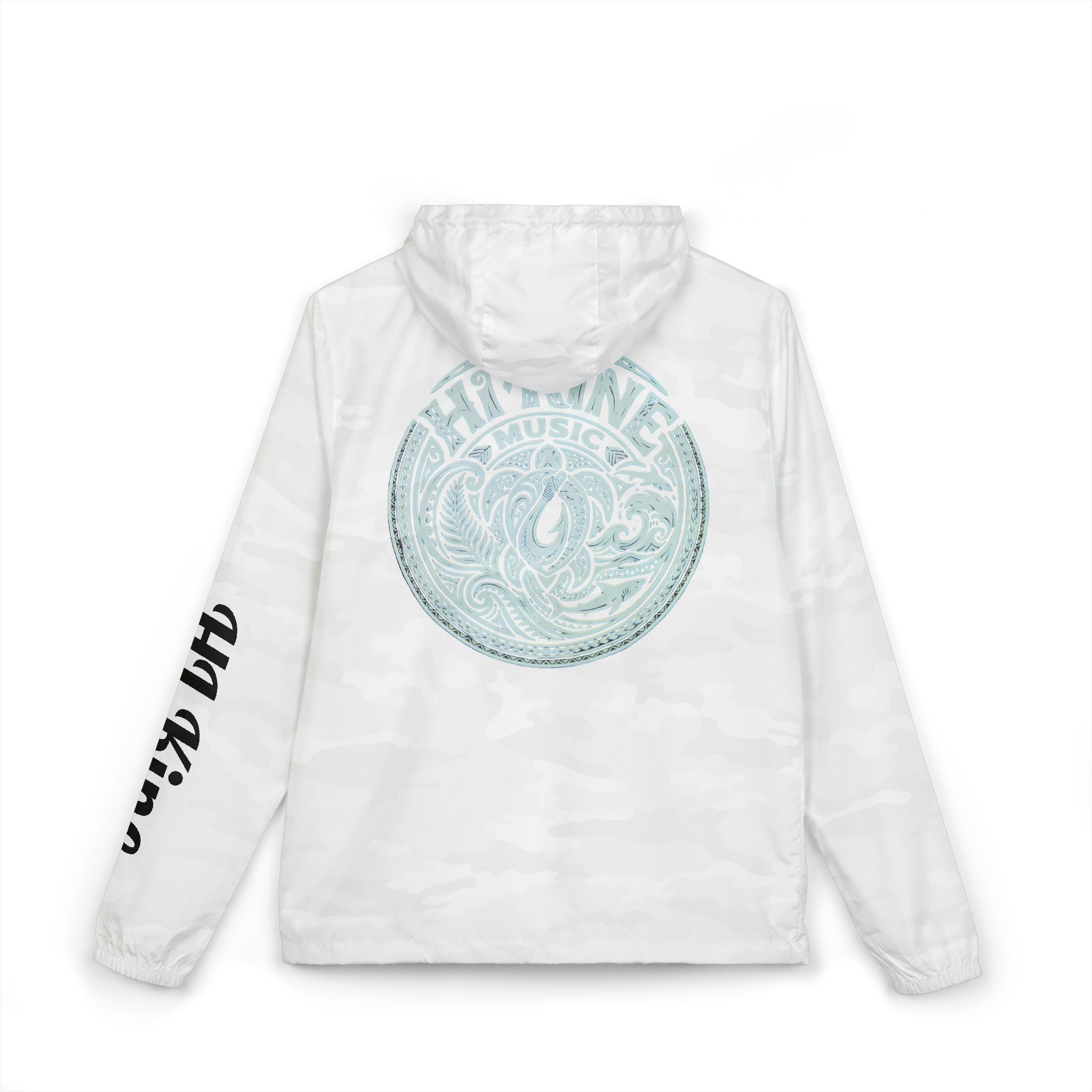Windbreaker Jacket — "Hydra" Sea Coin Graphic Windbreaker